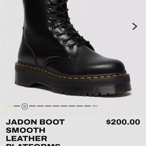 Dr. Martens Jadon Black Platform Boots